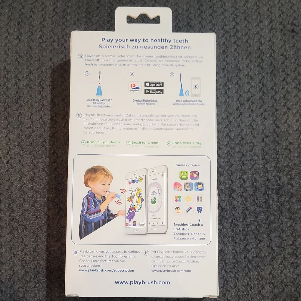 Playbrush Smart: Toothbrush & Bluetooth Attachment In Blue